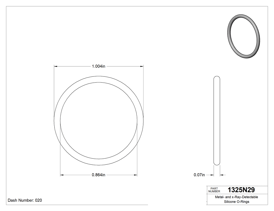 Technical drawing - 1325N29